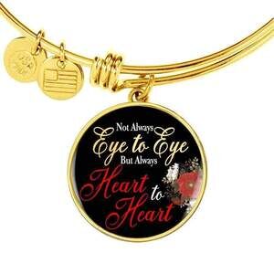 Not Always Circle Personalized Engraved Gold Circle Bangle Bracelet Custom